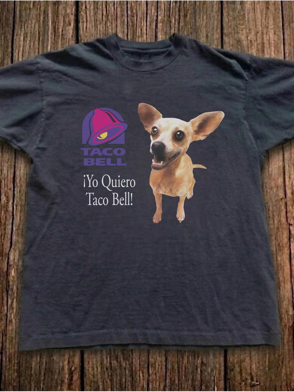 Gildan Black Taco Bell Yo Quiero Chihuahua Graphic Tee
